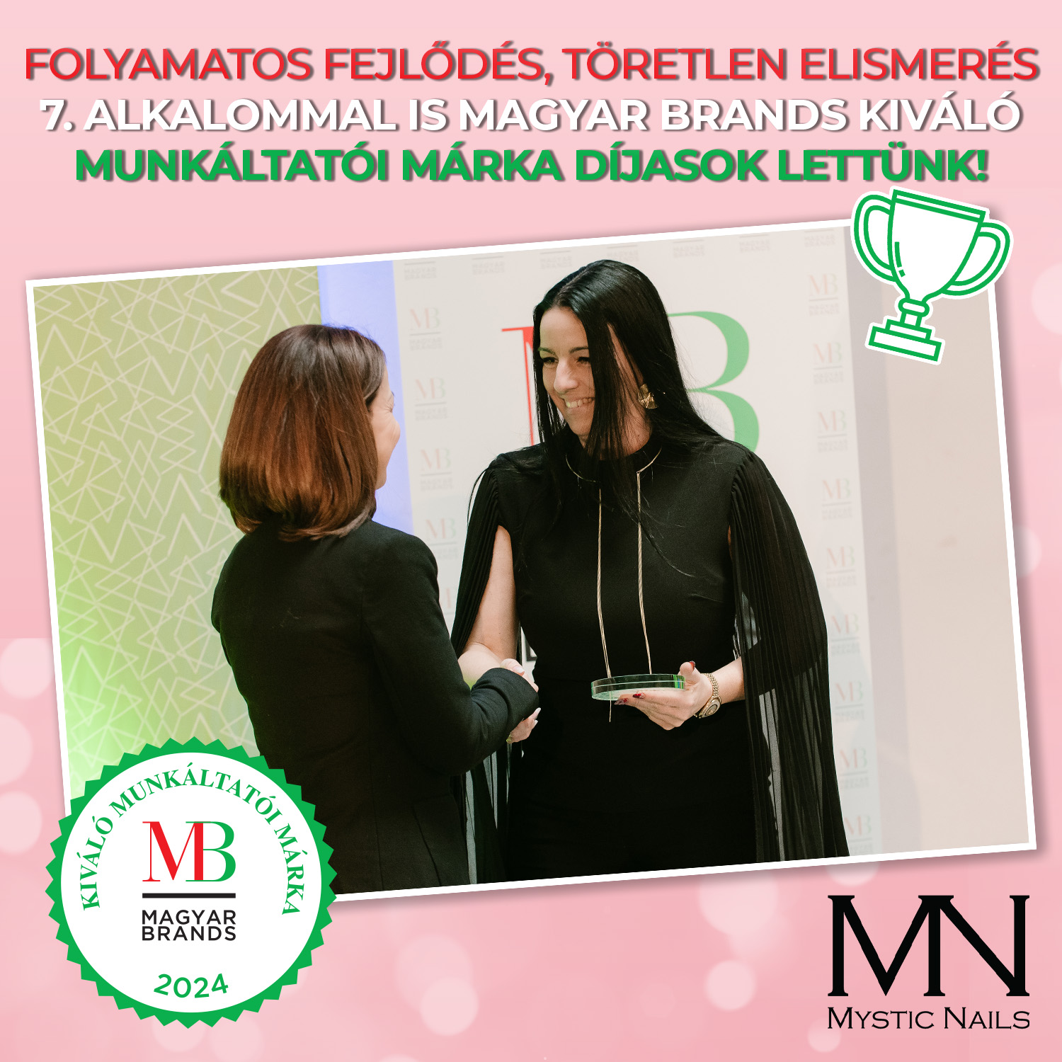 Immár hetedik alkalommal lettünk MagyarBrands Kiváló Munkáltatói Márka díjazottak!
